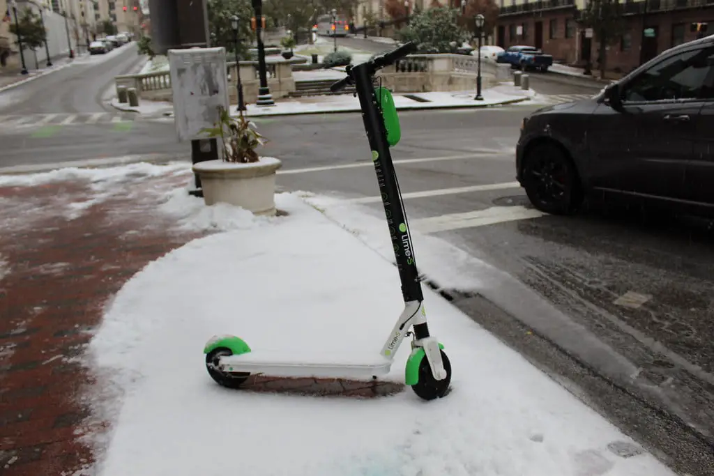 electric scooter snow