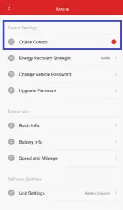 xiaomi mijia m365 cruise control