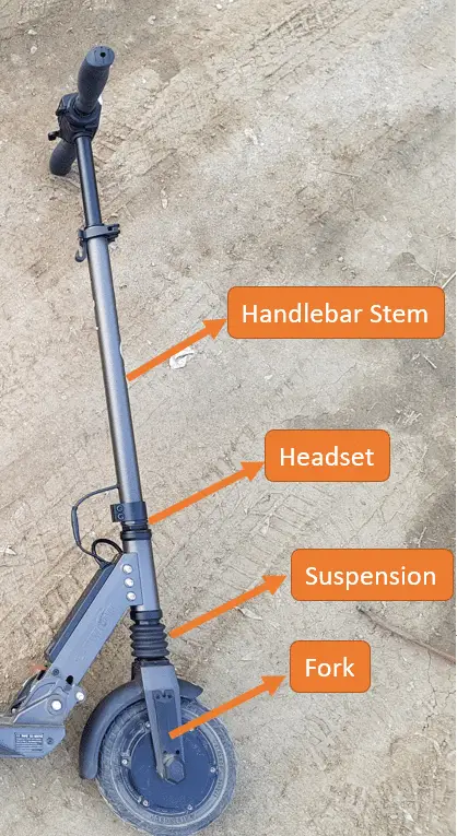 electric scooter steering parts