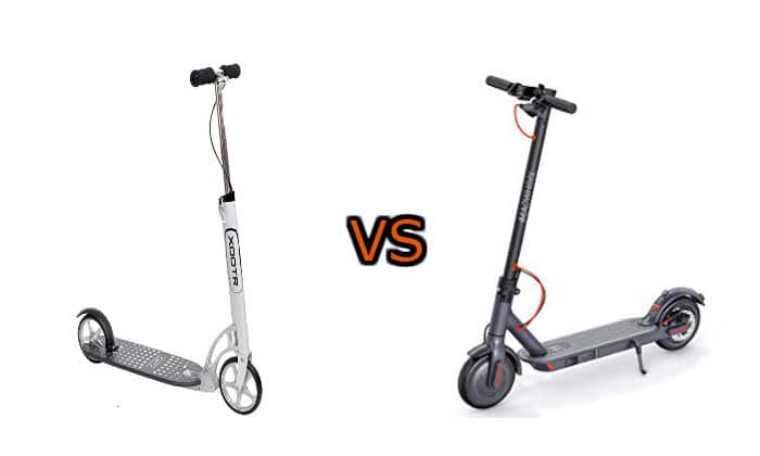 electric scooter vs kick scooter